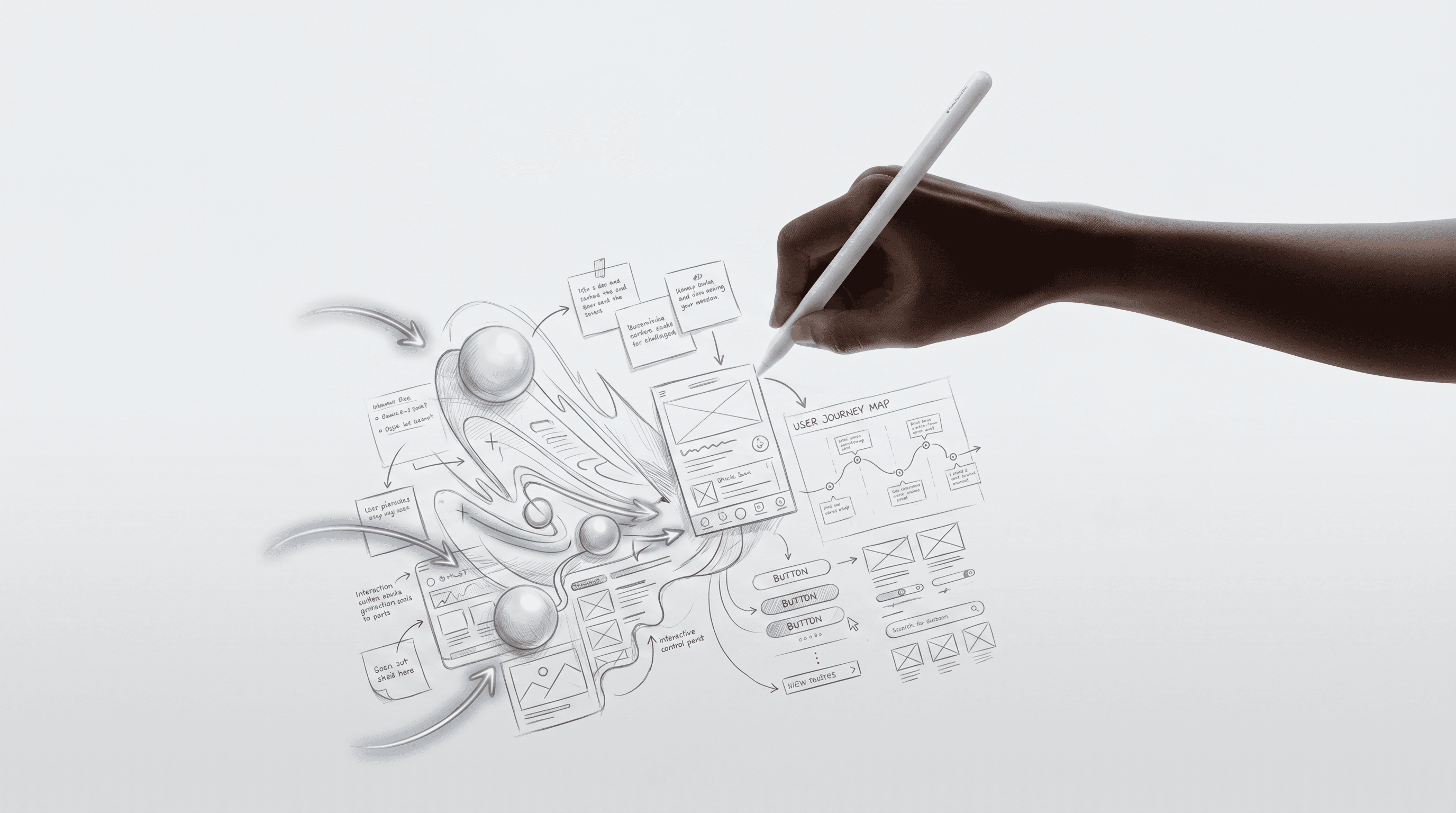 Design process, editorial web design showcase